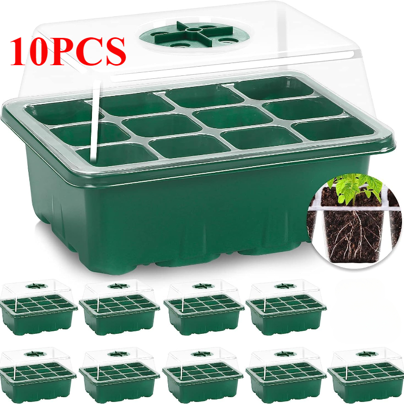 Dome Propagation Kit - 10PCS Seedling Trays Seed Starter Kit