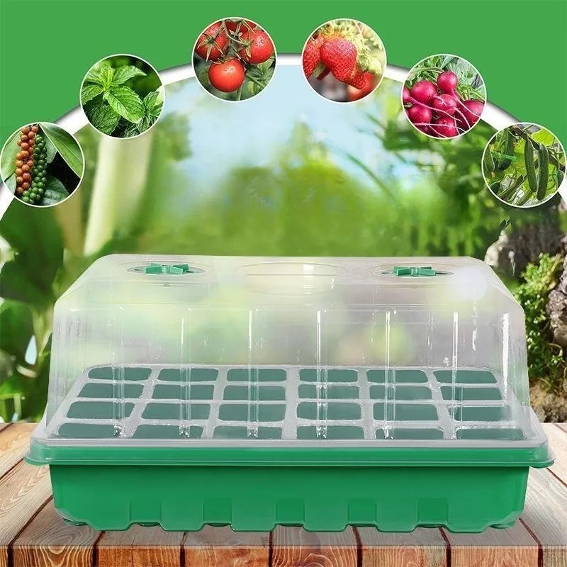 Dome Propagation Kit - 1/5-Piece Seedling Tray Kit - 24
