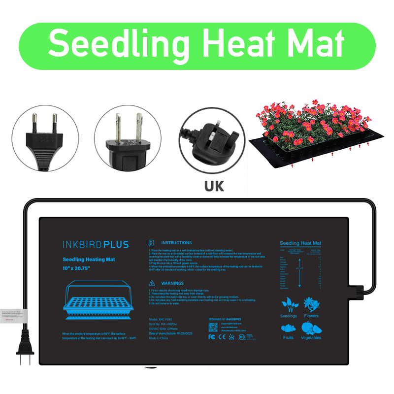 Seedling Heat Pad - 20.75x10CM EU/US/UK/AU Plug Seedling Heat Mat