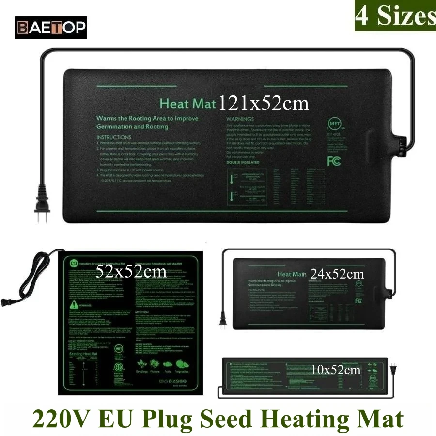 4 Sizes 220V EU Plug Seedling  - Seedling Heat Pad recension och pris