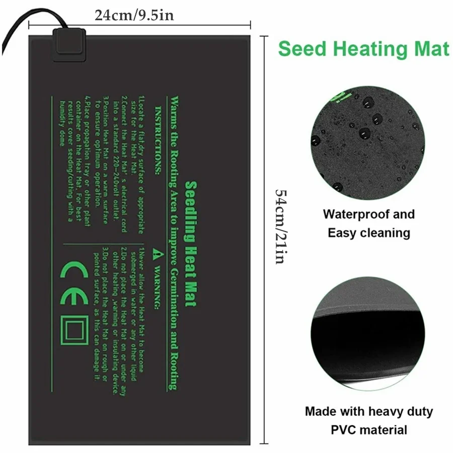 4 Sizes 220V EU Plug Seedling  - Seedling Heat Pad recension och pris