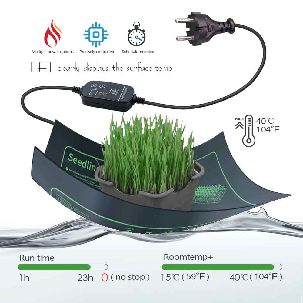 7-100W Plants Heating Pad with - Seedling Heat Pad recension och pris