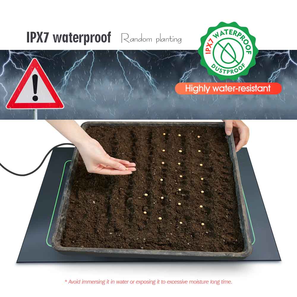 7-100W Plants Heating Pad with - Seedling Heat Pad recension och pris