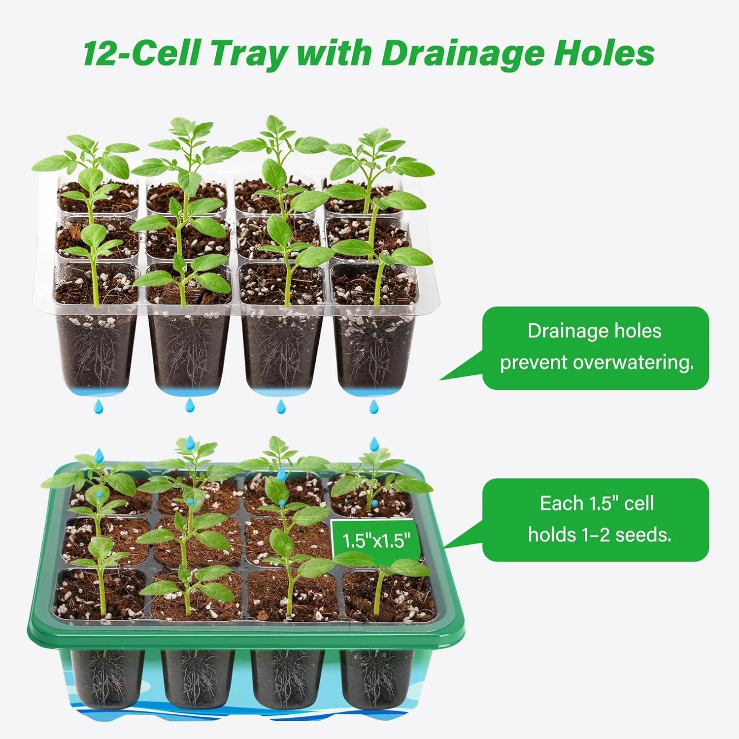 6/12 Grids Growing Starting Nu - Dome Propagation Kit recension och pris
