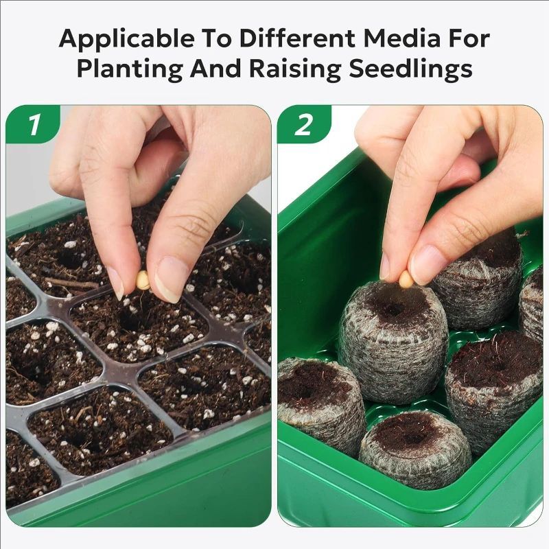 10pcs/5pcs Seedling Trays Seed - Dome Propagation Kit recension och pris
