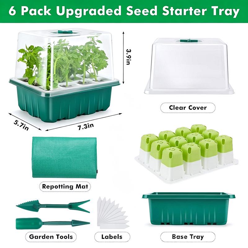 1Set Seed Starter Tray Mini Gr - Dome Propagation Kit recension och pris