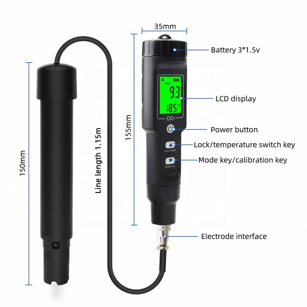 Portable Dissolved Oxygen 0-30 - Do Oxygen Meter recension och pris