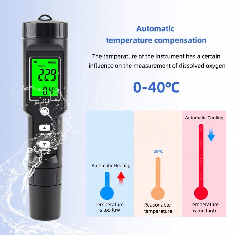 Portable Dissolved Oxygen 0-30 - Do Oxygen Meter recension och pris