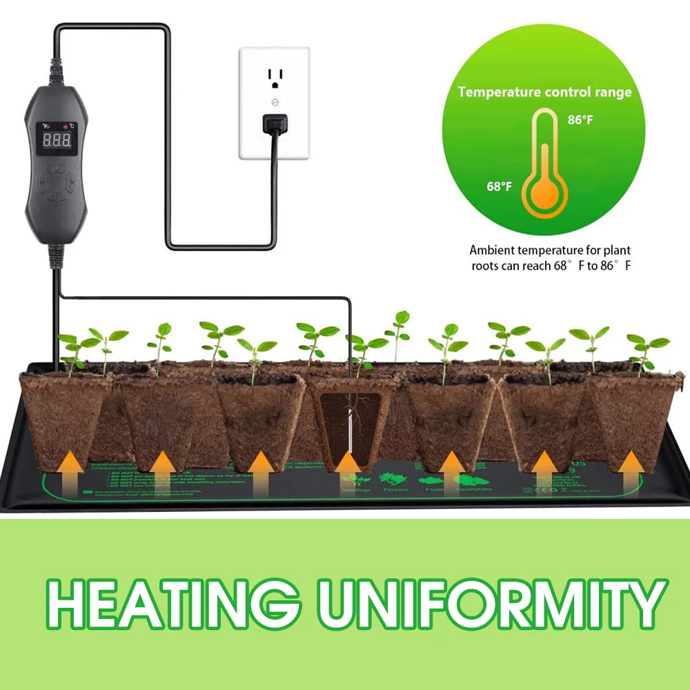 50W EU-US/UK/AU Adjustable The - Seedling Heat Pad recension och pris