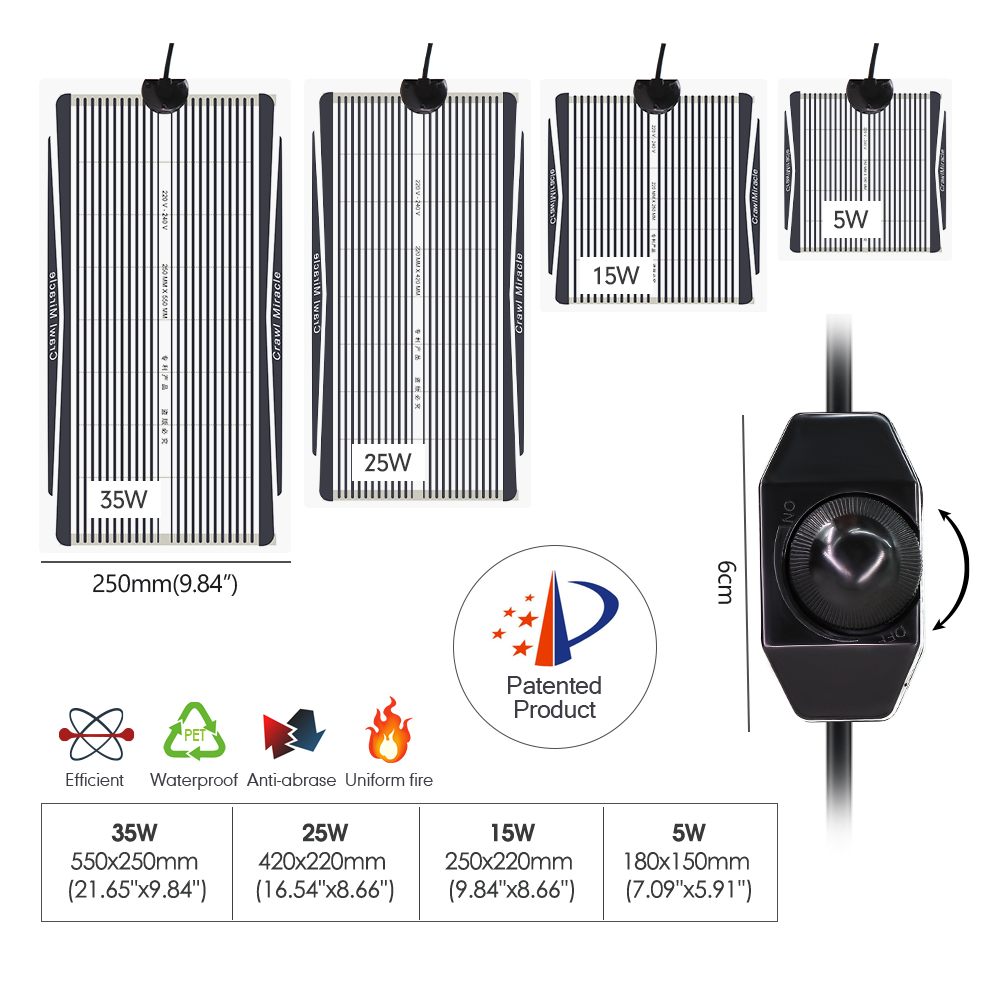 EU/AU/UK/US Graphene Material  - Seedling Heat Pad recension och pris